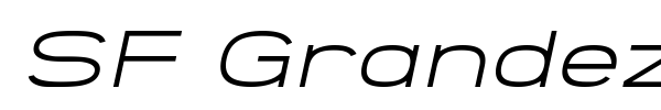 SF Grandezza font preview